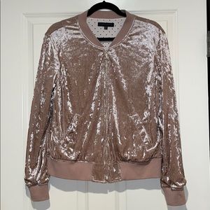 Sanctuary Crushed Velvet Rose Gold Jacket